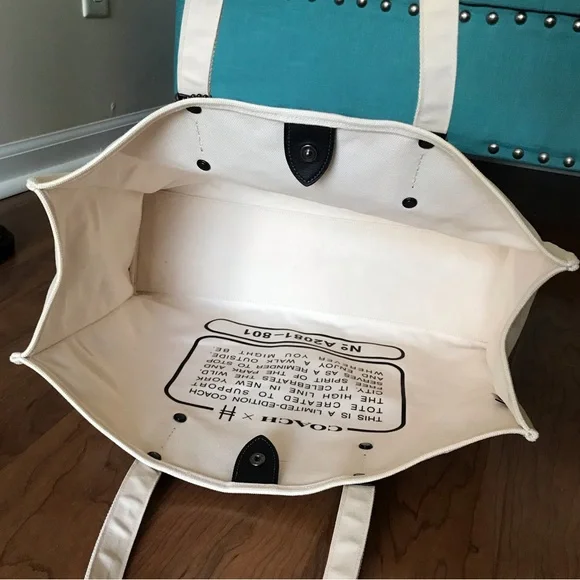 Coach Tote 42 High Line NY Print, Limited Edition, Unisex Canvas Tote - Picture 14 of 16